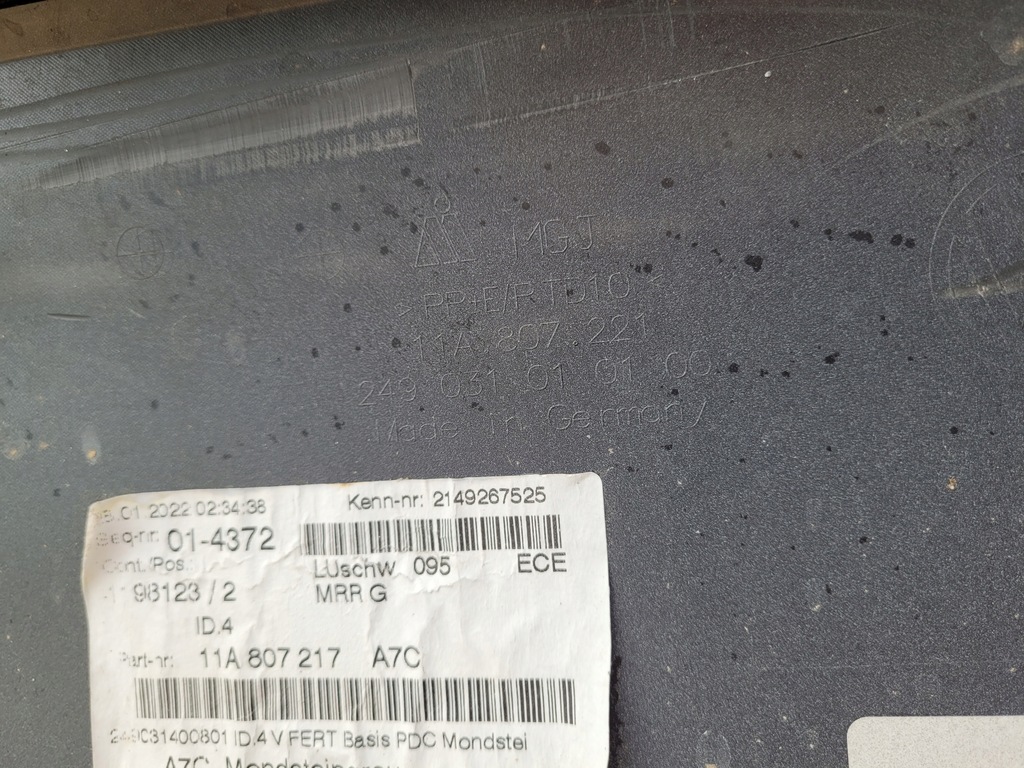 фото №14, Vw id4 id 4 id.4 20r- бампер передний перед