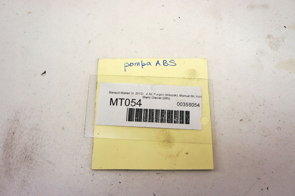 фото №6, Mt054 renault master iii 2.3d насос abs 0265801133