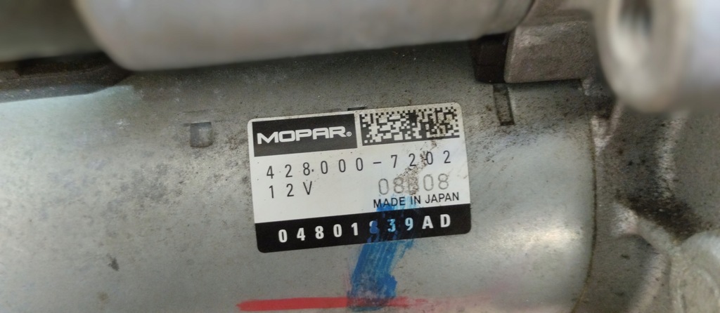 фото №5, Стартер dodge ram promaster 3.6 18r 04801839ad