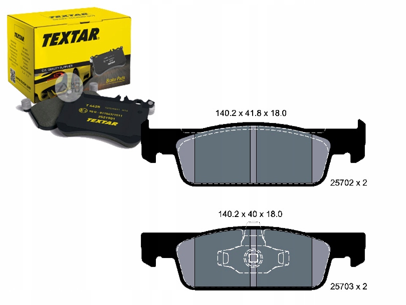 фото №1, Textar 2570201 набір гальмівних колодок гальмівних, гальма дискові