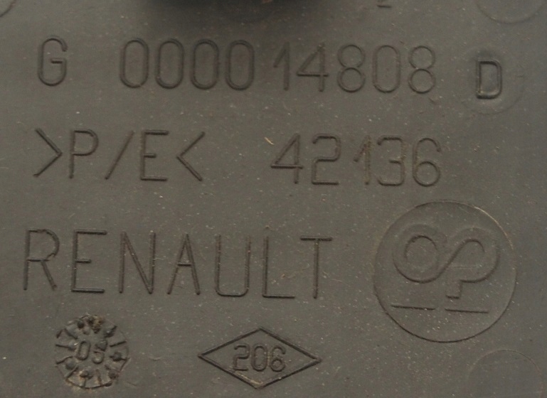 фото №4, Заглушка бампера заднего задняя renault laguna ii g000014808d