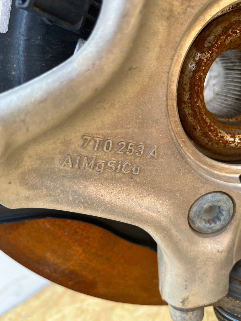 фото №5, Vw multivan t7 амортизационная стойка поворотный кулак амортизатор левый 7t0407253a