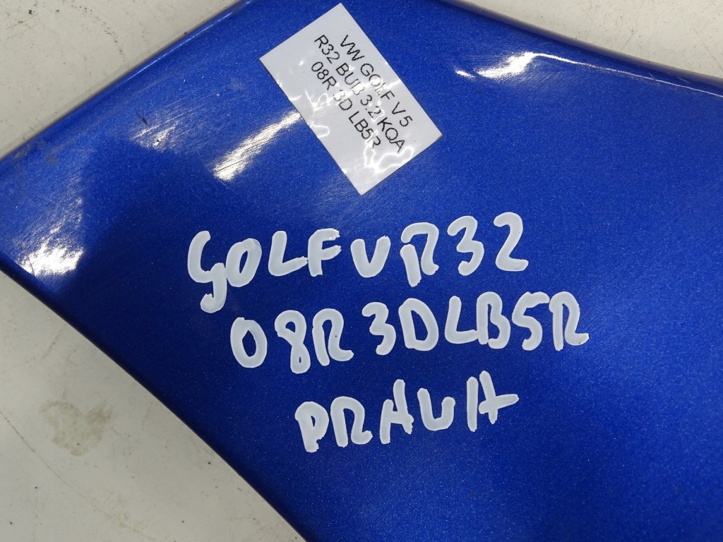 Накладка  порог порог правая vw golf v 5 r32 08r 3d lb5r Доставка
