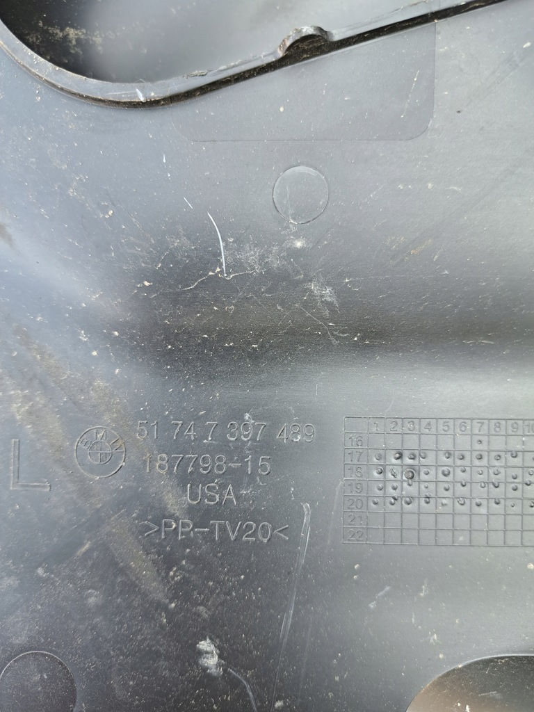 фото №11, Bmw g01 g02 жабо захист крила лампа 7399015