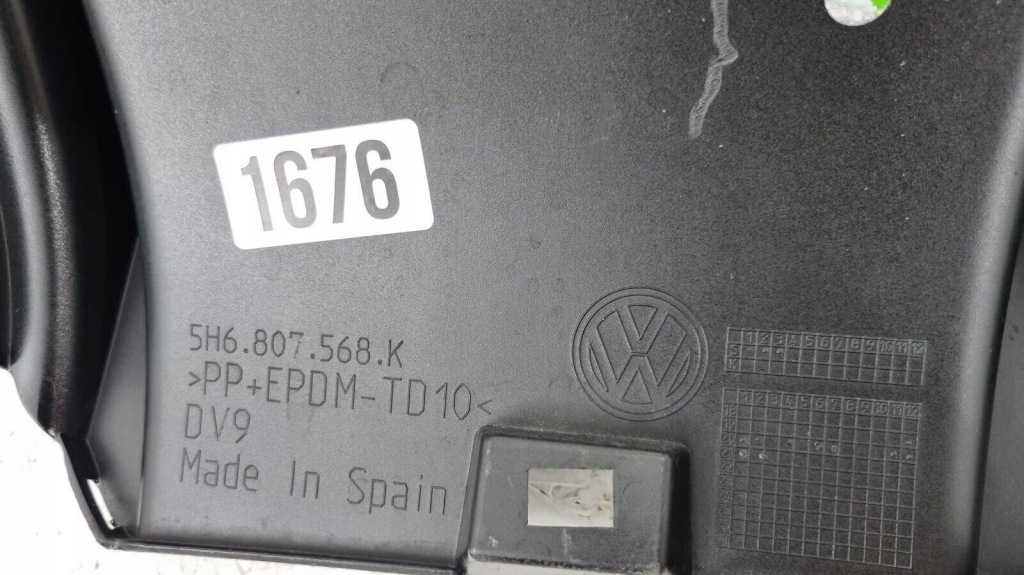 фото №11, Vw golf 8 viii r 2020- спойлер диффузор бампер задняя 5h6807568k