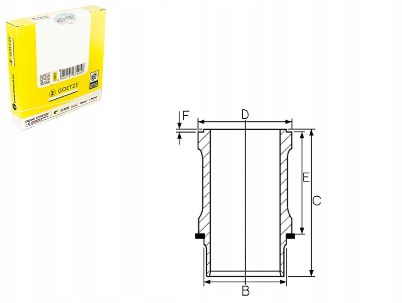 фото №1, Втулка цилиндра scania 4 4 bus k bus n bus omniexpress p g r t
