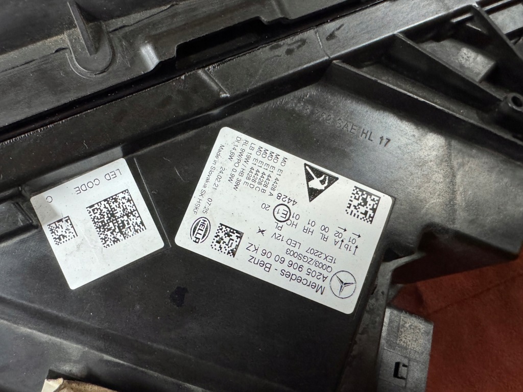 Mercedes w205 lift full led права Оригінал