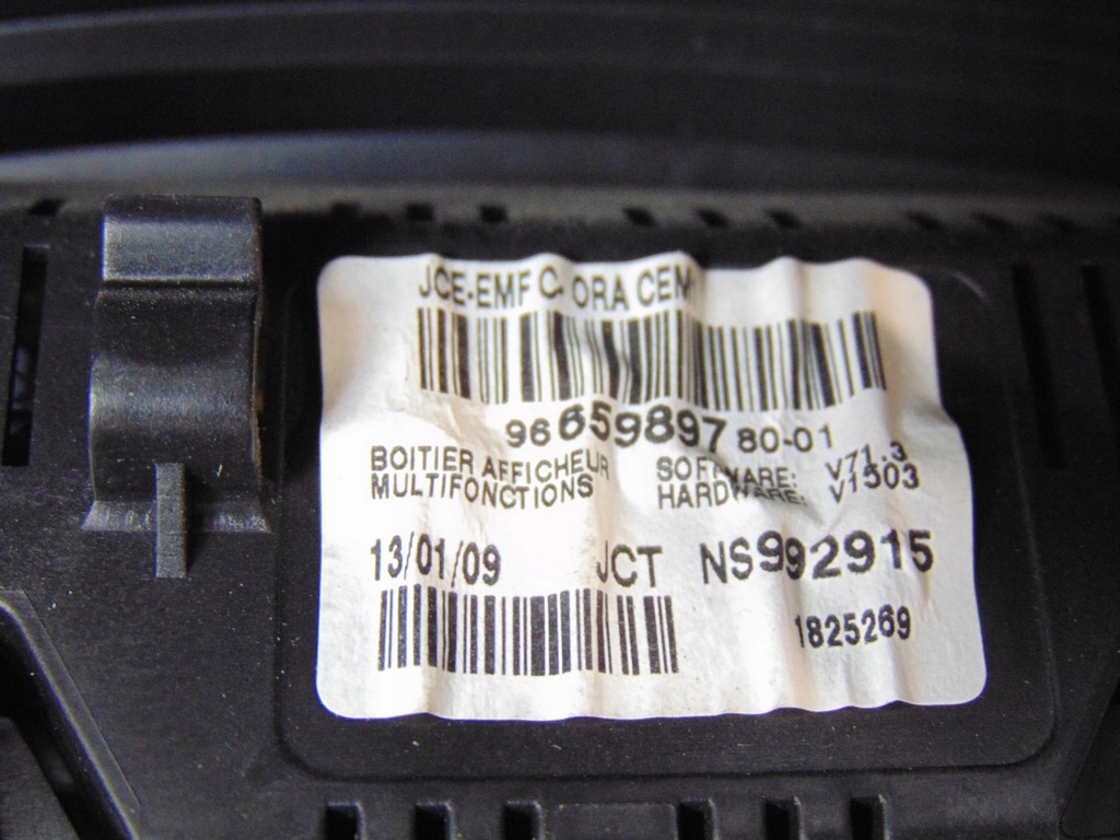 фото №13, Бортовий комп'ютер дисплей berlingo partner iii 2008- 9665989780