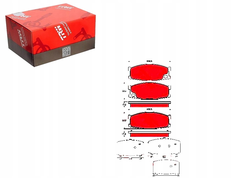 фото №1, Тормозные колодки тормозные mitsubishi перед cant trw