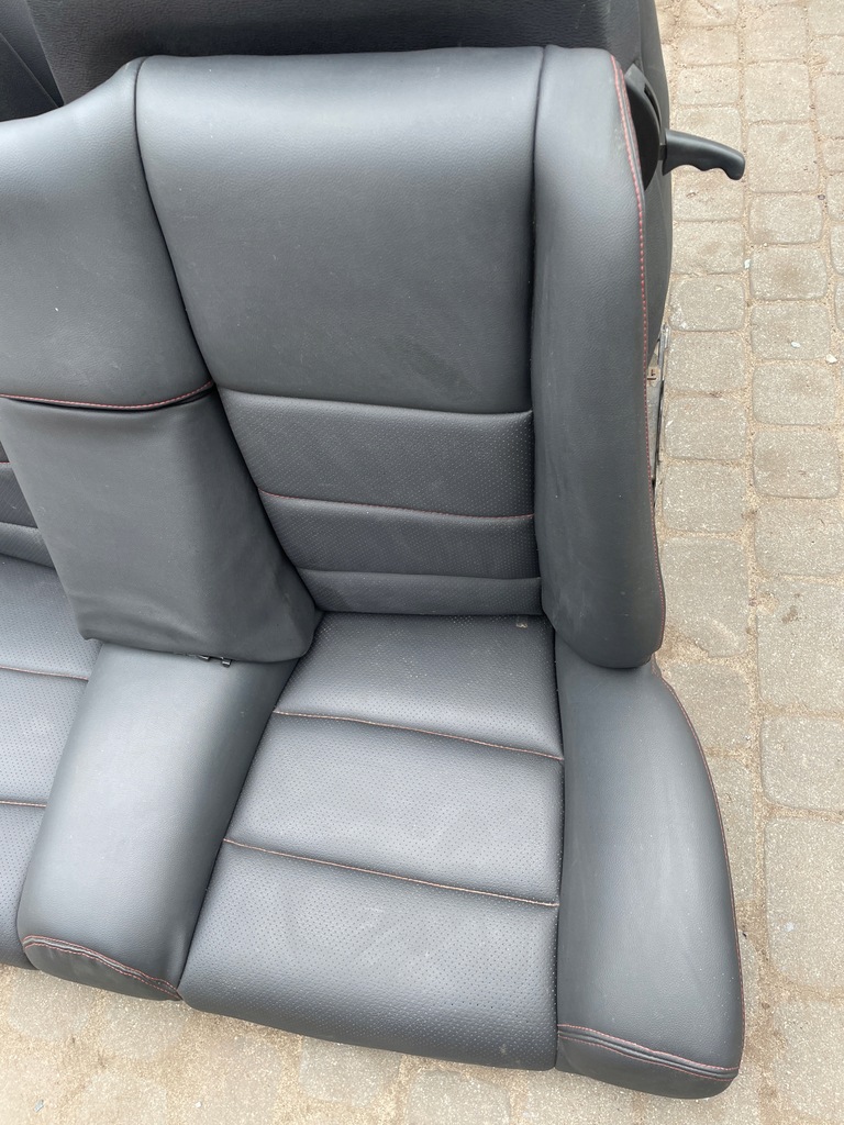 фото №14, Сидіння сидіння лівий правий заднє сидіння bmw e36 cabrio шкіра чорний obszyte