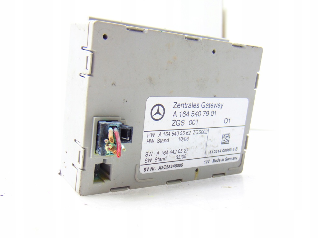 фото №1, Блок управления модуль шлюз mercedes w251 ml w164 ml gl a1645407901