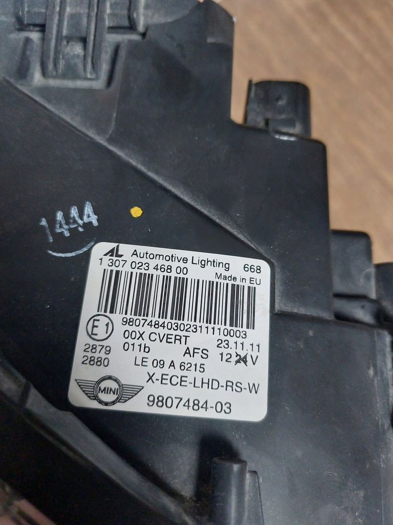 фото №3, Mini r60 countryman правая лампа 9807484