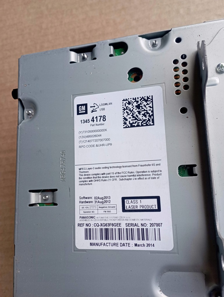 фото №2, Opel astra j gtc радио cd 13454178