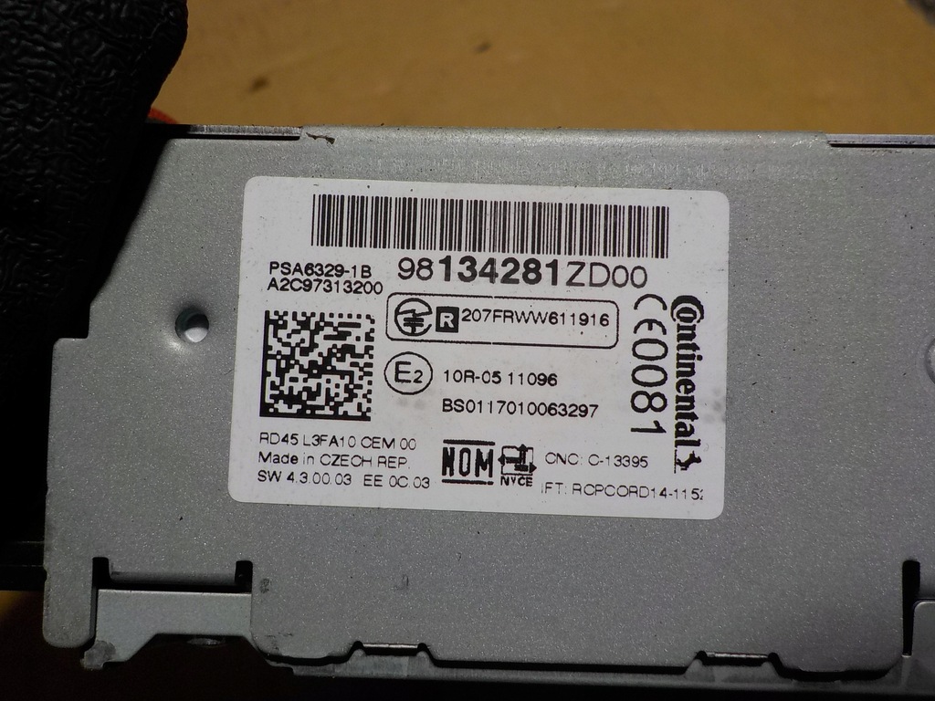 фото №5, Peugeot 301 радіо cd 98134281zd00