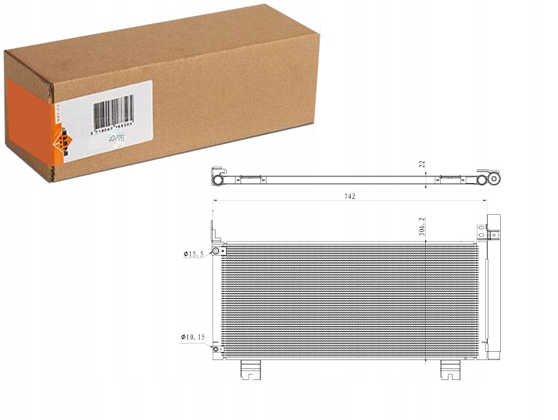 фото №1, Конденсатор кондиционера lexus rx 3.5 09- nrf