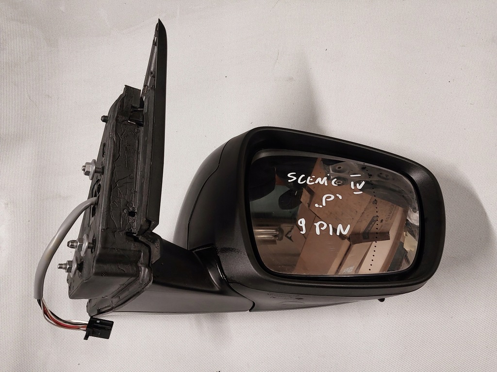 фото №1, Дзеркало праве 9 pin europa чорні renault scenic iv