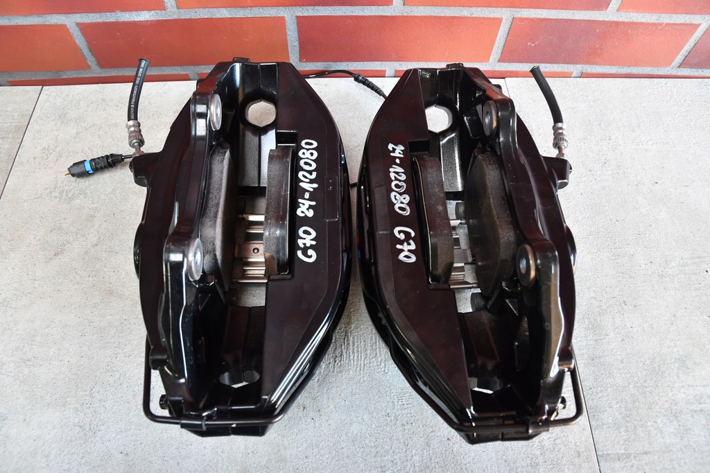 фото №12, Тормоза тормозные диски суппорт bmw 7 g70 i7 g70 m-pakiet 395x36 чёрные 41km