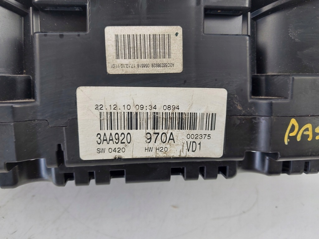 фото №8, Лічильник прилади 3aa920970a vw passat b7 2.0 tdi