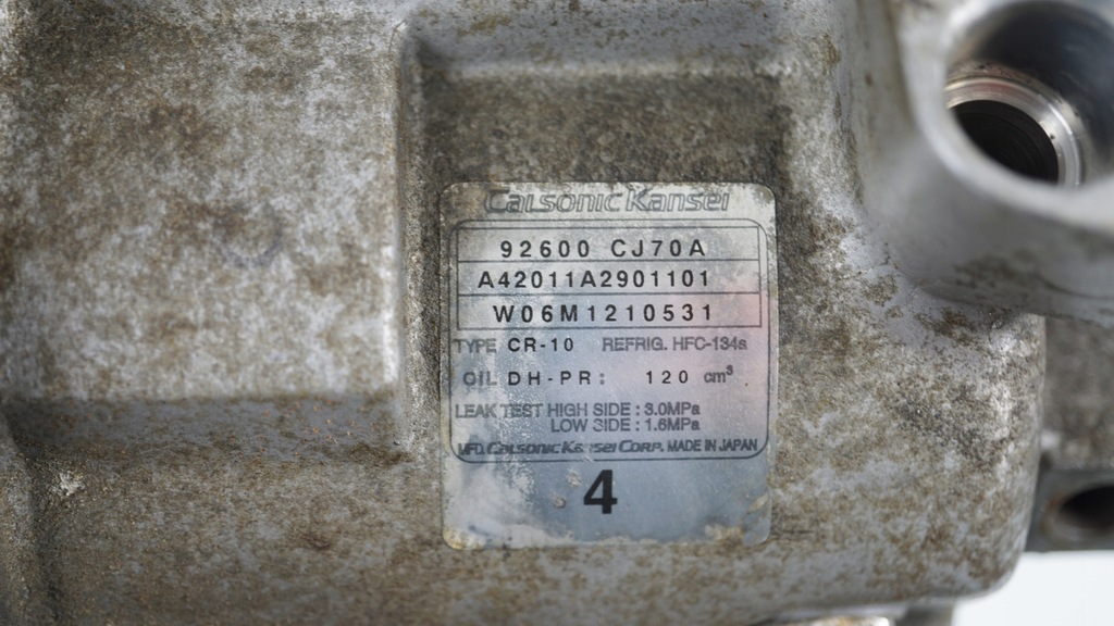 фото №7, Компрессор кондиционер компрессор кондиционера nissan note e11 1.6 16v 92600cj70a