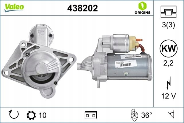 Стартер 438202 valeo nissan opel renault espace Цена