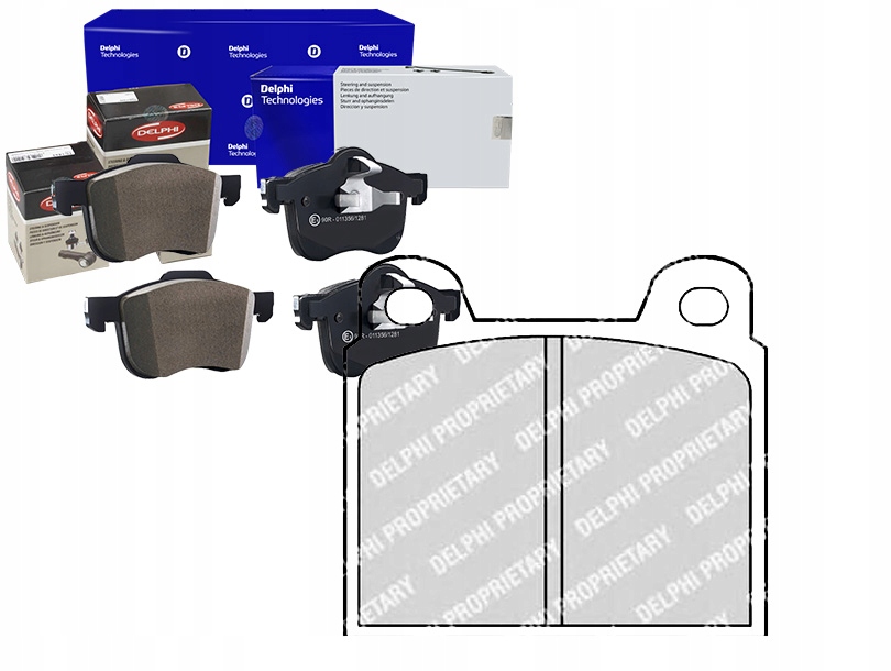 фото №1, Комплект гальмівних колодок гальмівних delphi 10514220523030