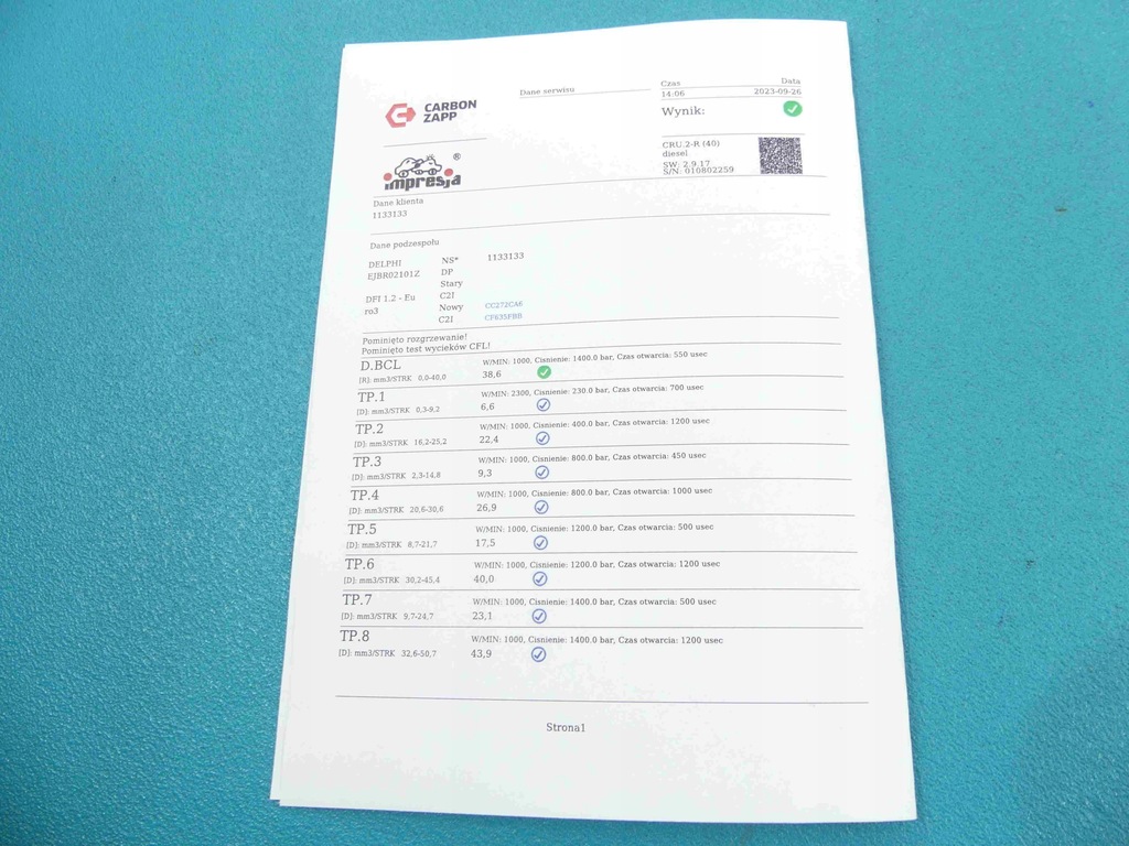 фото №3, Test форсунка renault thalia ejbr02101z 1.5 dci