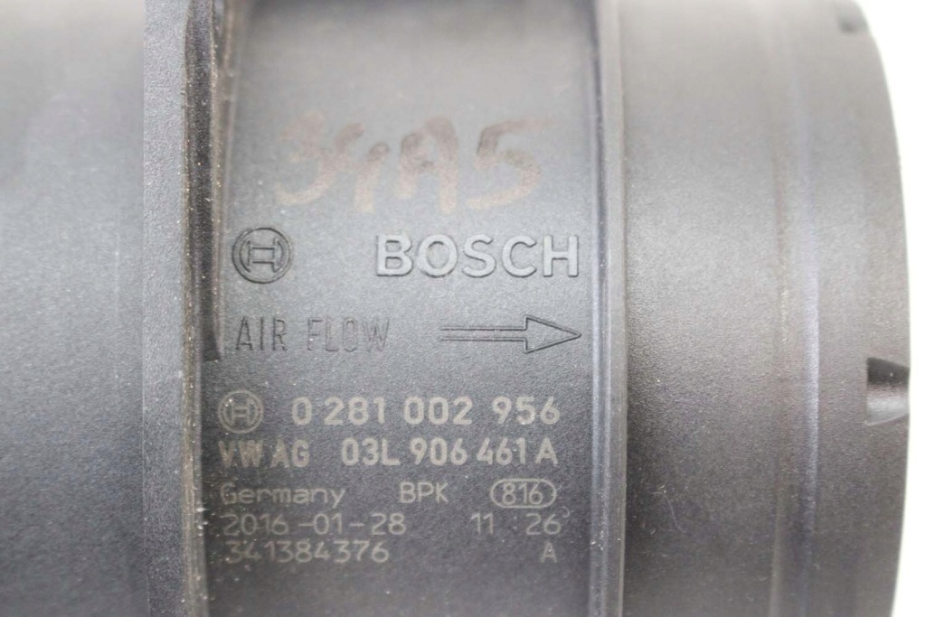 фото №8, Vw audi skoda датчик массового расхода воздуха расходомер 03l906461a 03l 906 461 a массовый pow