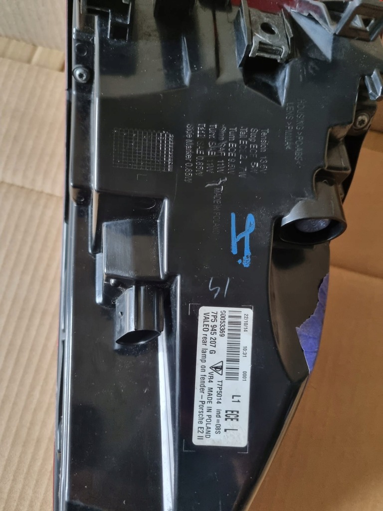 фото №8, Лампа задняя левая porsche cayenne lift 7p5 945 207g