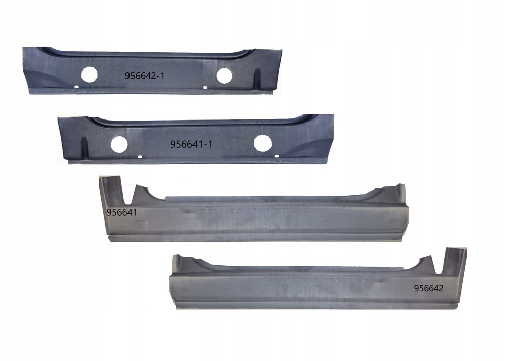 фото №1, Поріг пороги зовнішнє + поріг пороги внутрішнє з профілями vw transporter t4