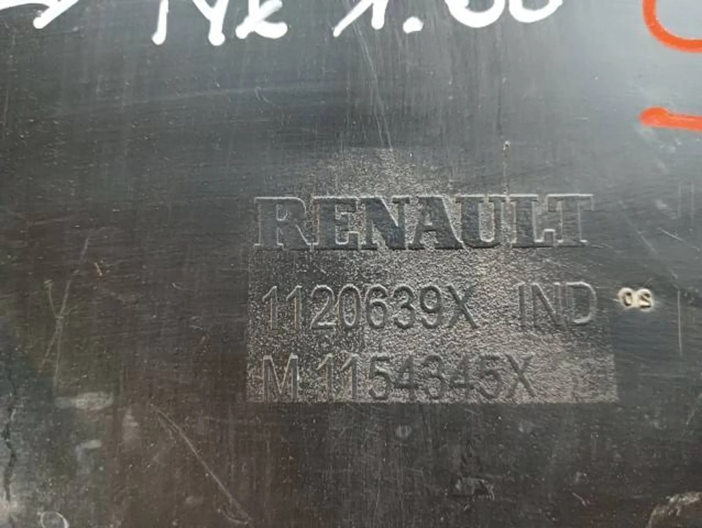 фото №2, M19 renault zoe спойлер накладка бампера задняя