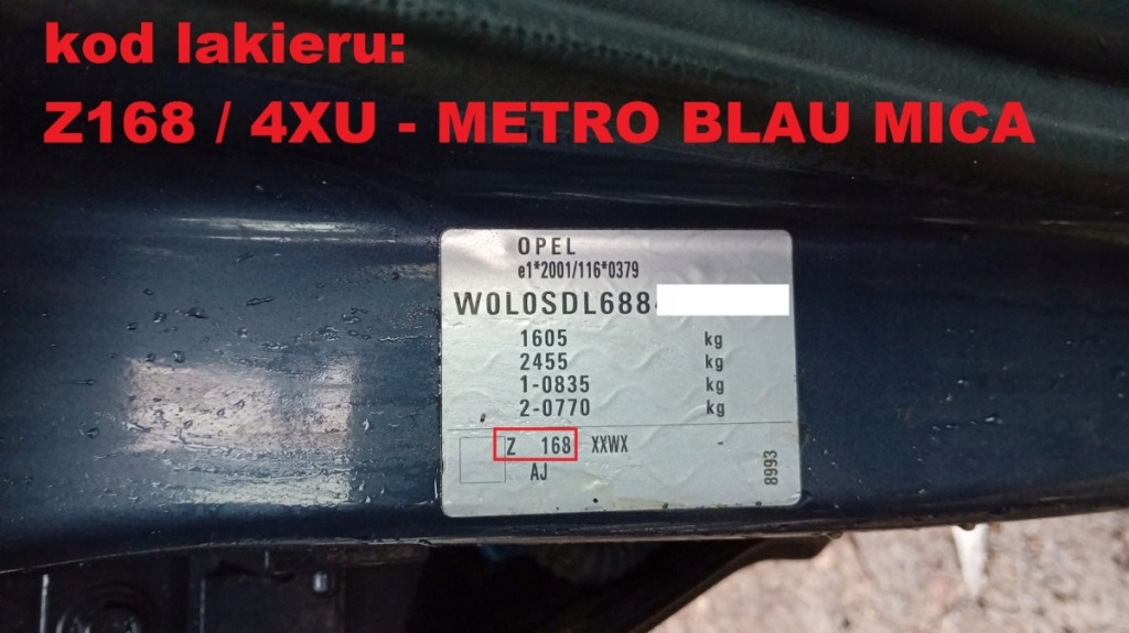 Ручка зовнішня права задня z168 opel corsa d 06-11 Ціна