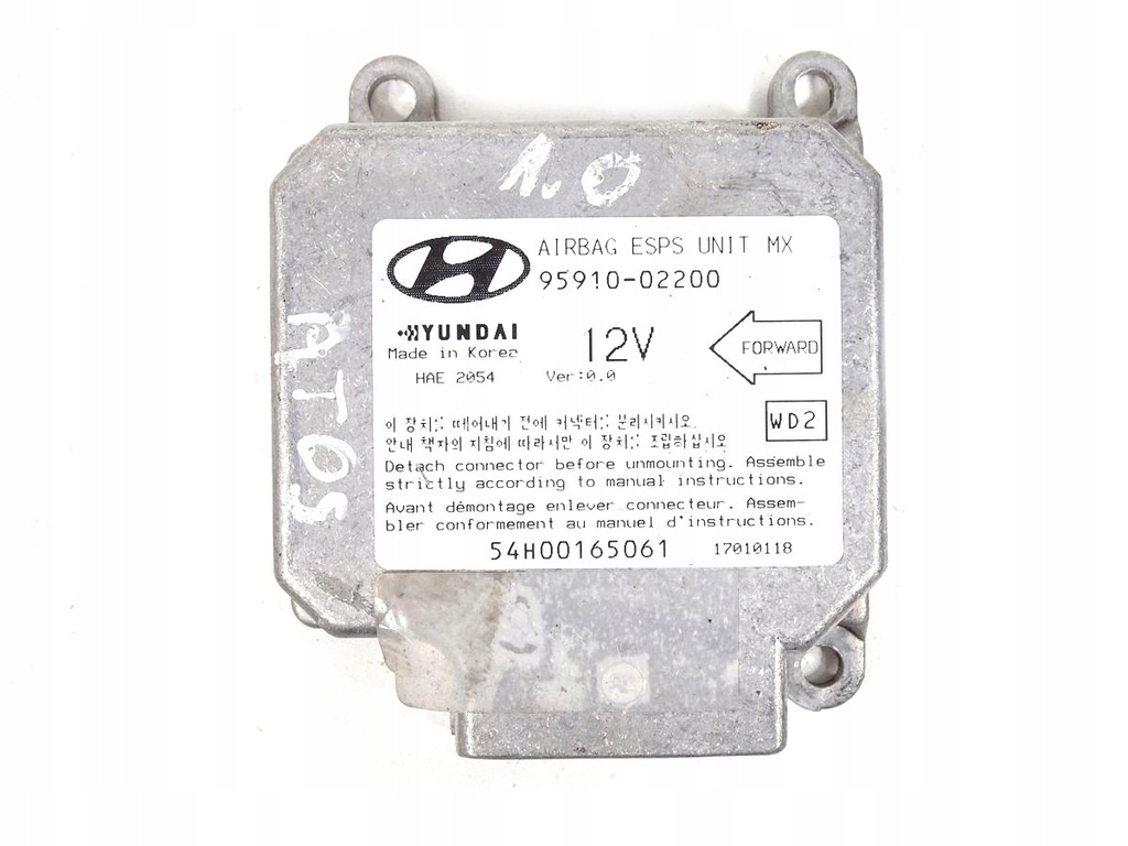 фото №1, Модуль датчик подушек подушка безопасности hyundai atos i 97-04