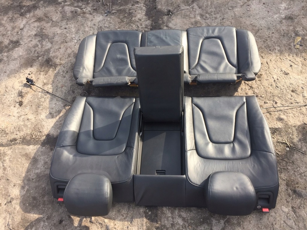 фото №8, Audi a5 8t coupe заднее сиденье задняя задняя кожа czarna