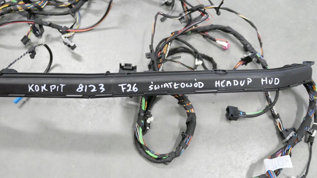 фото №16, Bmw x4 f26 жгут электропроводка панели консоли приборная панель волоконно-оптический кабель hud head up