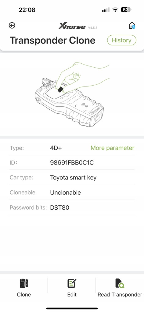 фото №7, Ключ ключ pilot toyota corolla verso avensis t27 b75ea