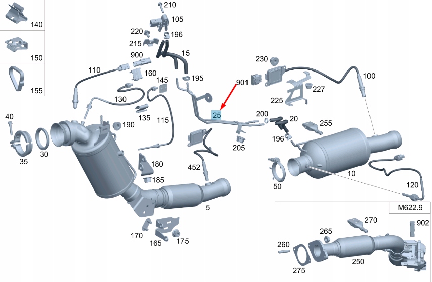 фото №2, Mb vito w447 твердочастицный фильтр to давление switch line a4474900039