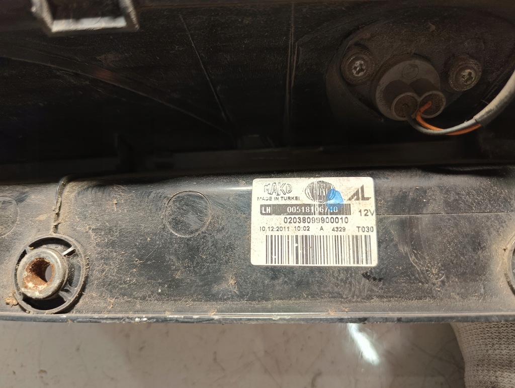 фото №11, Лампа задня ліва fiat doblo ii opel combo d eu europa 00518106740