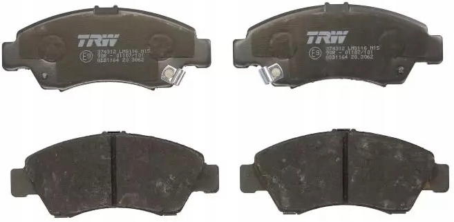 фото №1, Trw gdb1164 набор тормозных колодок тормозных, тормоза дисковые