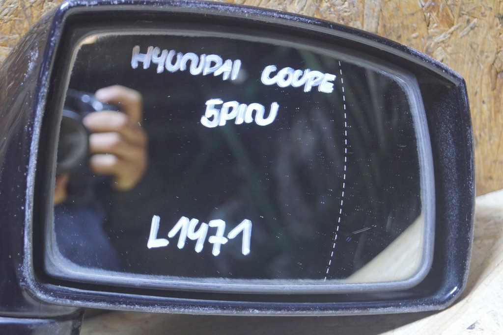 фото №14, Дзеркало праве hyundai coupe ii 5 pin l1471