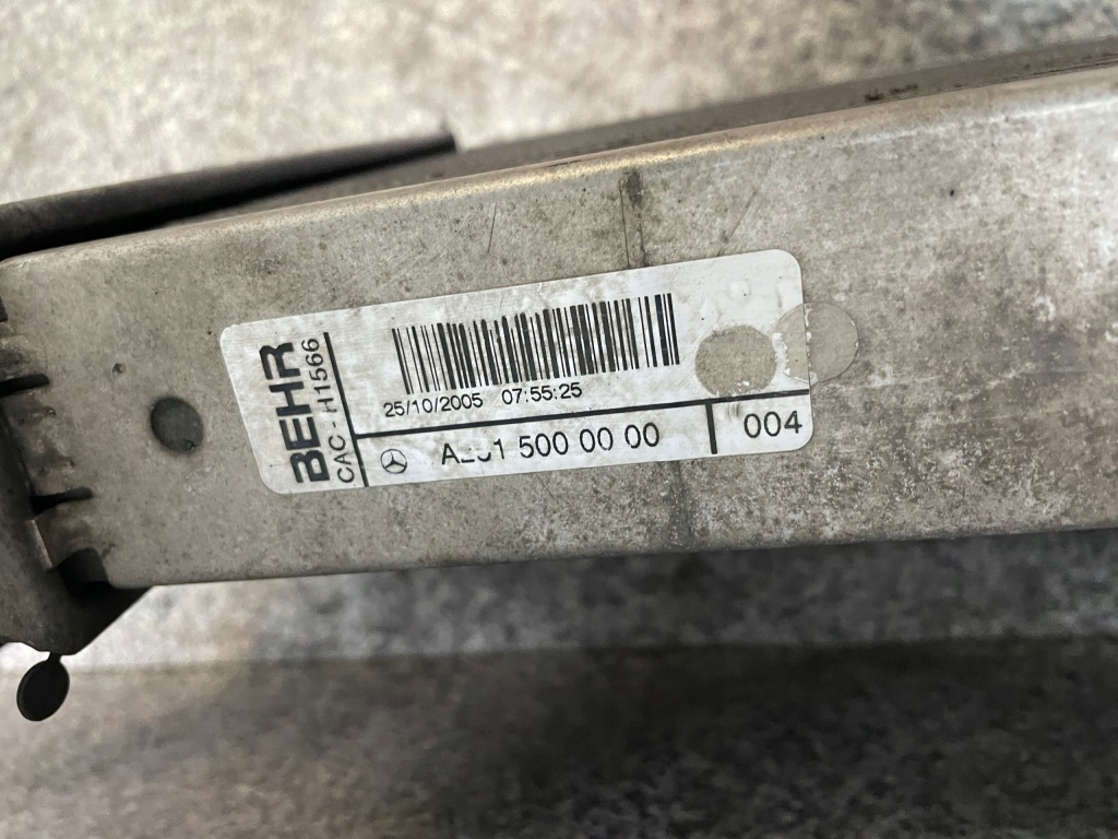 Интеркулер радиатор воздуха mercedes w164 ml 3.0 cdi v6 оригинал  bdb с Разборки