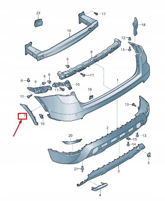 фото №1, Seat arona kj rear правый бампер wheel arch trim 6f9853026a9b9