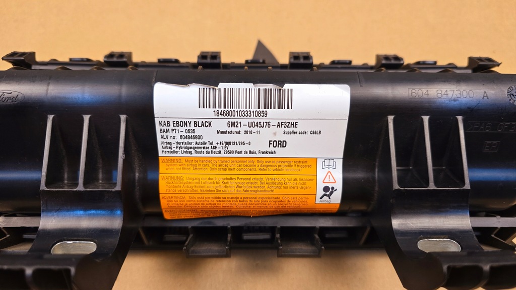 фото №11, Ford s-max mk1 galaxy mk3 2006 - 2015 r подушка колінна подушка безпеки europa 11r