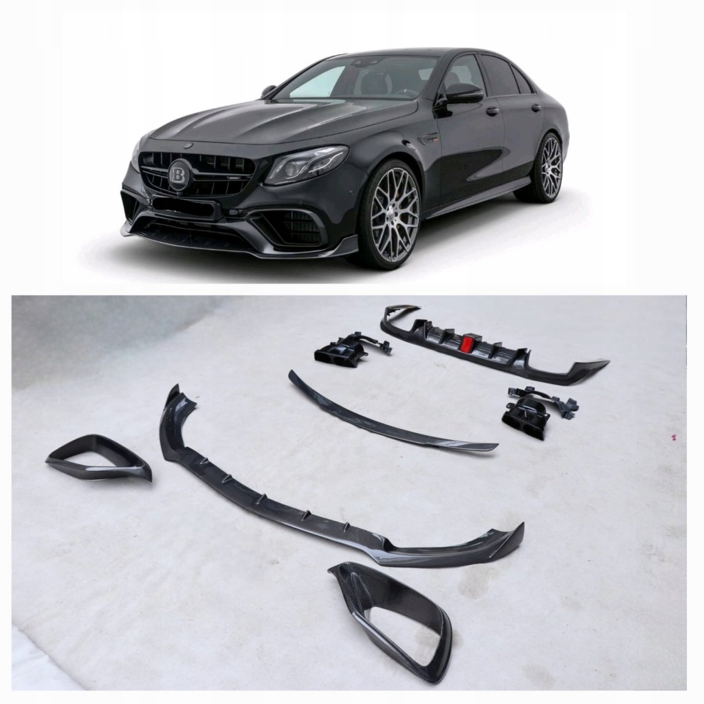 фото №1, Mercedes w213 brabus накладки карбон перед задняя спойлер