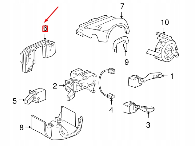фото №10, Porsche 911 997 датчик положение руля 99761329703 оригинальный