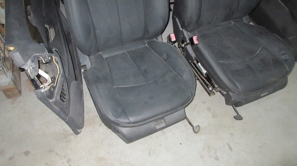 фото №7, Mercedes w211 сидіння сидіння оббивка шкіра czarna kombi