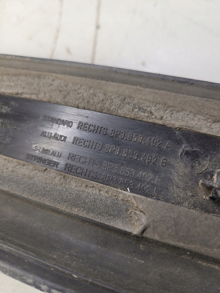 фото №6, Молдинг порог правая s line audi a3 8p 8p3853492e