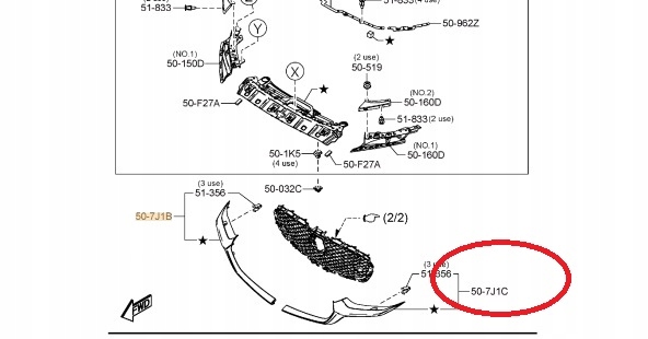 фото №1, Оригінал mazda оригінальний номер молдинг решітка ліва mazda cx30 dm dfr7507k0d