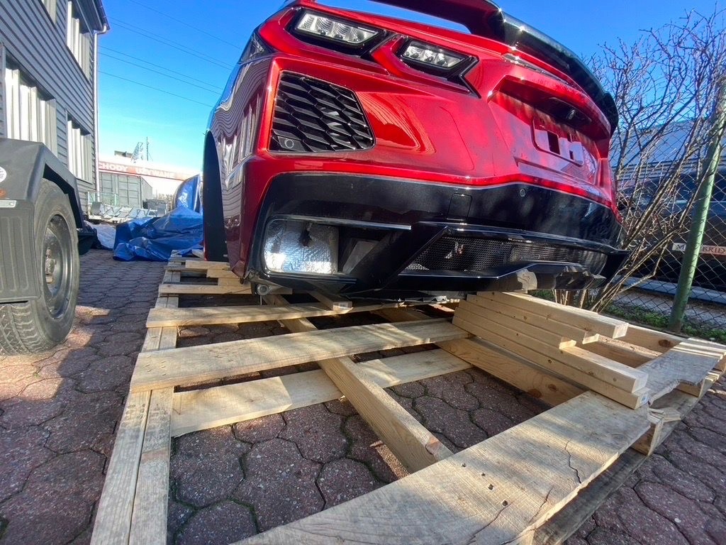 фото №9, Kompletny задня піддон дах бампер лампи задня corvette cabrio c8 3lt z51