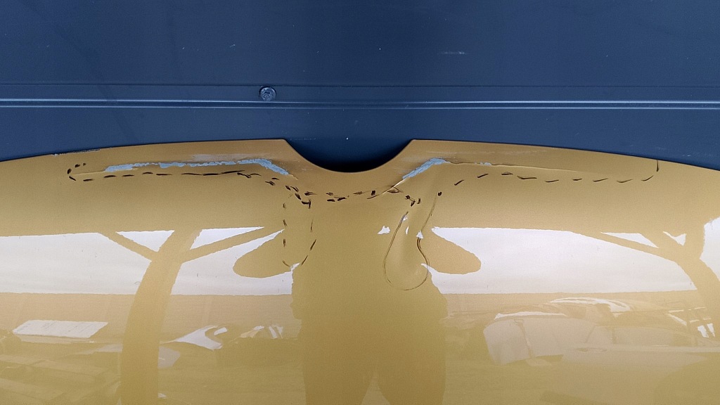 фото №5, Vw golf vii lift капот крышка двигателя золотая lr1x