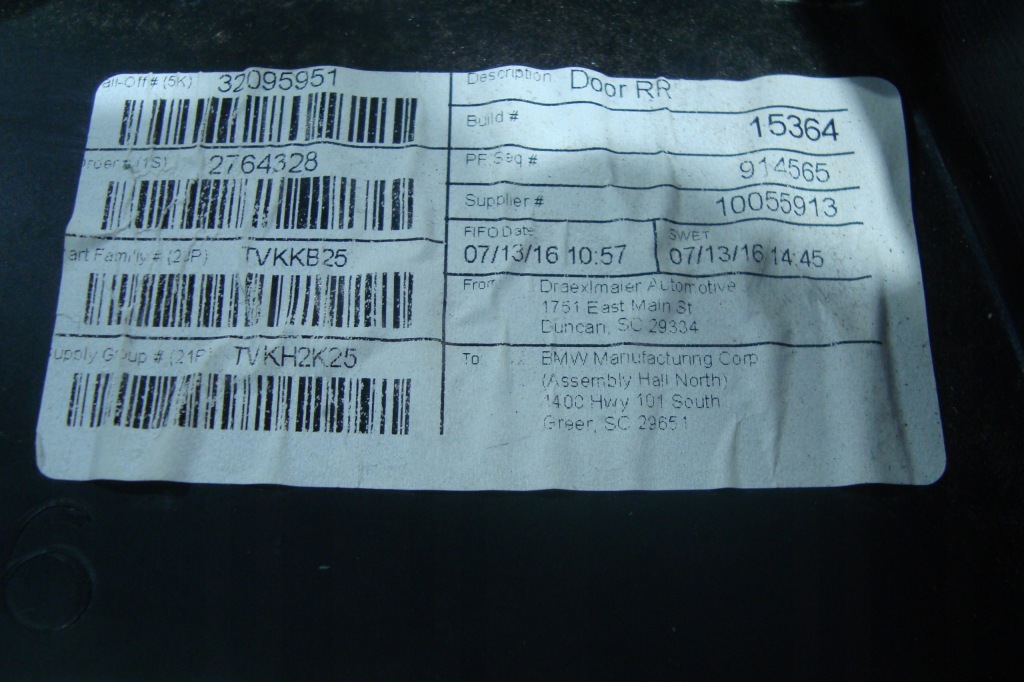 фото №8, Оббивка обшивка двері правий задня шкіра bmw x4 f26 poznań